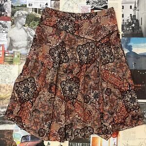 Adorable midi skirt brown vintage